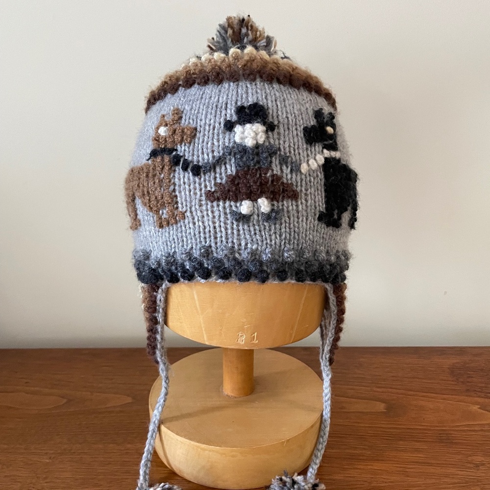 Peruvian Chullo Alpaca Winter Hat/Unisex/Children/One Size
